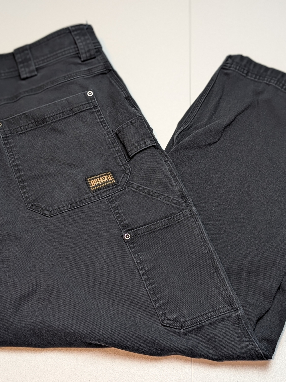 Duluth Trading Co DuluthFlex Fire Hose Work Pants Black 40x30 Relaxed Fit